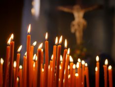 candles, faith, reflection